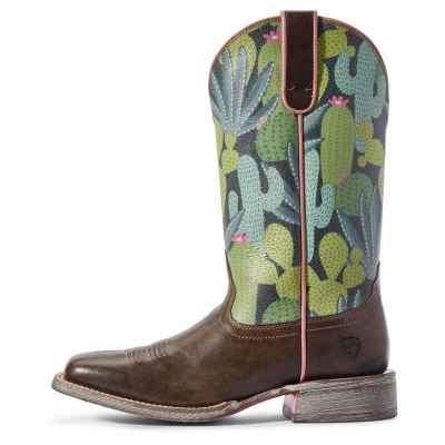 Ariat Circuit Savanna - Western Laarzen Bruin / Groen Dames - 39273-509